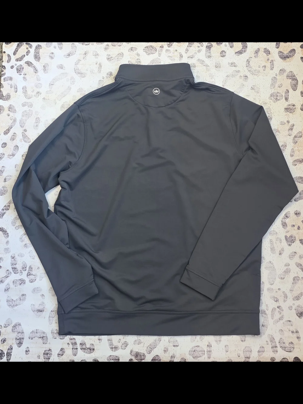 Peter Millar Gray Quarter-Zip Pullover